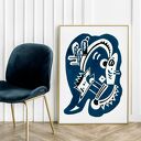 Plakat Kandinsky Blue 30x40 cm