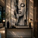 Duży obraz olejny Kobieta XXL 100x180 cm do salonu i na antresolę