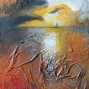 Morze w brązach - obraz akrylowy 40x30 cm, gotowy do zawieszenia bez ramy