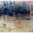 Jezioro IV - obraz ręcznie malowany akrylem na płótnie 30x40 (gotowy do zawieszenia)