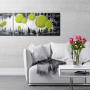 obraz DMUCHAWCE SELEDYNOWE - 150x50cm duży ręcznie malowany