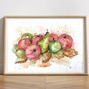 Akwarela w jesiennych barwach