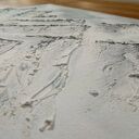 SKANDYNAWSKA DEKORACJA - OBRAZ STRUKTURALNY Z TEKSTURĄ 3D "OSZRONIONE SZCZYTY" (darmowa dostawa)