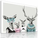 Obraz na płótnie - 120x80cm RODZINA JELENI 2 2 wysyłka w 24h 02199