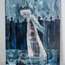 Tyś całym światem moim w tym oto ustroniu - obraz na płótnie giclee 35x42 cm