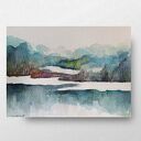PEJZAŻ - praca formatu A5 akwarela
