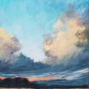 PEJZAŻ-praca formatu 24/18 cm pastele suche