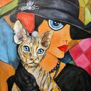 Cisza która patrzy obraz akrylowy 50x80