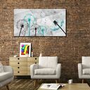 obraz XXL DMUCHAWCE TURKUSOWE D7 - 120x70cm na płótnie