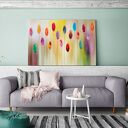 Obraz na płótnie Abstrakcja Kolory 120x80 cm (41901) - optymistyczna dekoracja