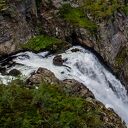 Obraz na płótnie Wodospad Vøringsfossen - pejzaż Norwegii 120x80 cm