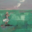 Koniec lata - ręcznie malowany obraz akrylowy 50x70 cm
