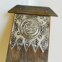 Klucznik /1/ - obraz malowany na starej desce z drewna, dekoracja handmade