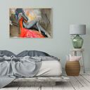 Orange - pomarańczowy obraz akrylowy 100x70 do sypialni