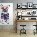Obraz na płótnie - 70x100cm BULDOŻEK Z SERCEM 02112 wysyłka w 24h