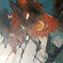 Wibracje światła - obraz olejny abstrakcja 100x75 cm