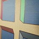 Zagrajmy w kolory 8 - abstrakcja geometryczna na płótnie 70x70