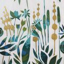 Obraz łąka kwietna - ręcznie malowany - abstrakcja roślinna 25x30 cm Garden