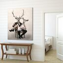 Obraz na płótnie - 80x100cm DEER LOVE 02102 wysyłka w 24h