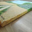 Akrylowy obraz polski las Natura w ramie sosnowej 40x30 cm z motywacyjnym mottem