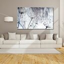 obraz XXL DMUCHAWCE 10 - 120x70cm na płótnie szarości