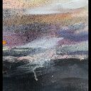 WULKAN I (VOLCANO I - 60X80) - obraz ręcznie malowany na płótnie, fine art