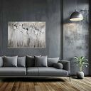 Żurawie 25 - obraz do salonu malowany na płótnie 100x70 cm