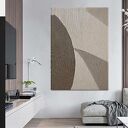 ELEGANZA - stonowany, elegancki obraz strukturalny w beżach 100x150 cm do wnętrz