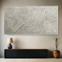 Płaskorzeźba ścienna 80x160 cm w kolorze RAL 9010