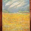 Gorący lipiec - obraz z pasteli suchych A4 (21x29,7 cm)