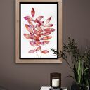 Listki róż/pomarańcz A4 - akwarela