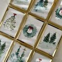 Świąteczne akwarele 10 x 15