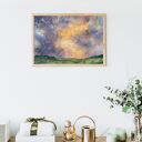 Niebo po burzy - oryginalna akwarela 26x36 cm
