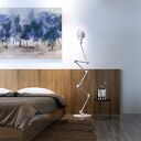 Obraz na płótnie - DRZEWA OBŁOKI NIEBIESKI - 120x80 cm (88201)