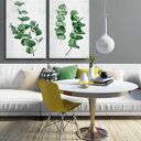 Nowoczesny obraz botaniczny z eukaliptusami - komplet 2 części 50x70 cm
