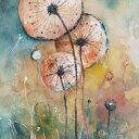 DMUCHAWCE-akwarela formatu A5