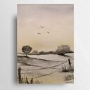 PEJZAŻ - akwarela formatu A5