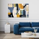 Minimalistyczny obraz abstrakcyjny - geometryczna abstrakcja - 60x90 cm - obraz na płótnie