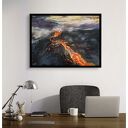 WULKAN I (VOLCANO I - 60X80) - obraz ręcznie malowany na płótnie, fine art