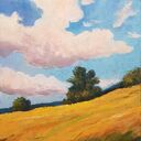 Pejzaż w pastelach suchych - format 24 x 18 cm