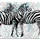 Obraz XXL Zebra 1 120x70 cm na płótnie loft - gotowy do powieszenia