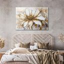 Obraz na płótnie 100x70 cm Kwiat glamour 1 -0678