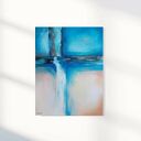 Abstrakcyjny obraz akrylowy 90 x 70 cm - gotowy do zawieszenia bez ramy