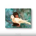 Obraz akrylowy "Empatia" - ręcznie malowany na płótnie 30x40 cm