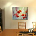 Czerwone maki - impresja: ręcznie malowany obraz olejny 50x70 cm