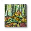 Obraz akrylowy “Podlasie” 50x50x1 cm - las na płótnie