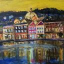 Grecja Lesbos, płótno 40x50x2 cm