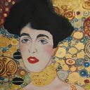 Obraz olejny Adele Bloch Gustav Klimt - 30 x 40 cm, boki zamalowane