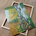 Tryptyk jesienny - ręcznie malowane obrazy akrylowe z ramami 3x40x30 cm