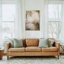 Żurawie abstrakcyjny pejzaż obraz ręcznie malowany